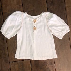 Girls puff sleeve top
